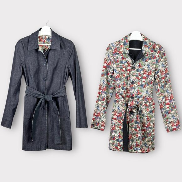 Liberty of London Jackets & Blazers - Liberty Art Fabrics Reversible Trench Coat